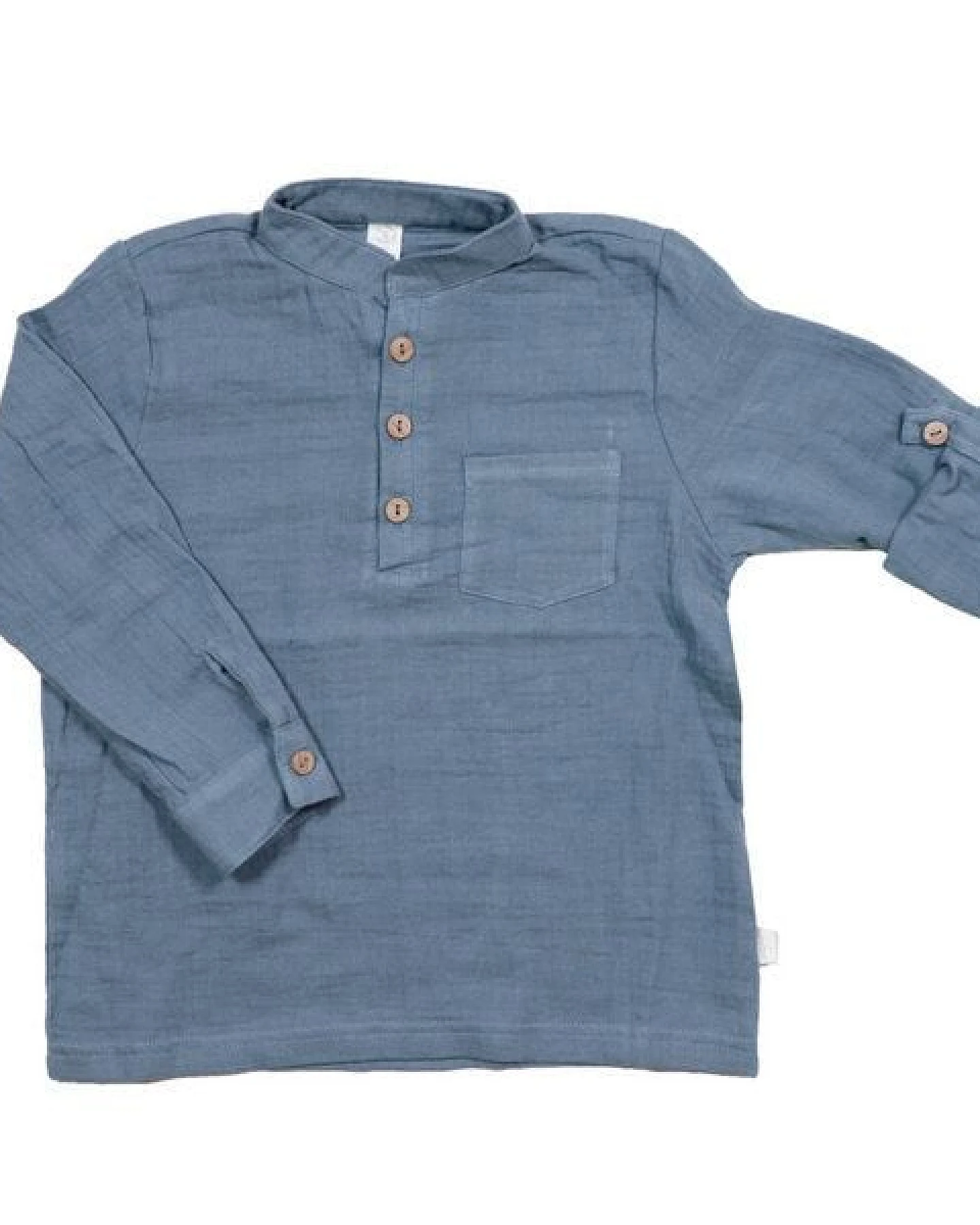 maximo Jungen Hemd Langarm Musselinstoff Bio Baumwolle – Ansicht 2