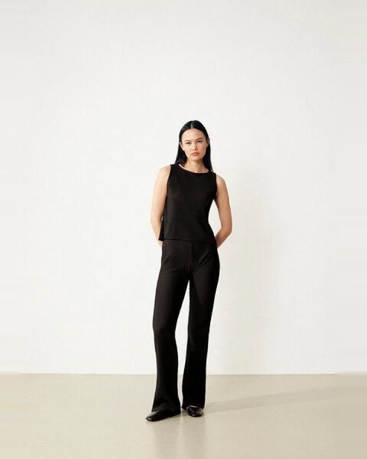 Givn Berlin Plisseehose GBELODIE aus recyceltem Polyester - Black (Pleats)