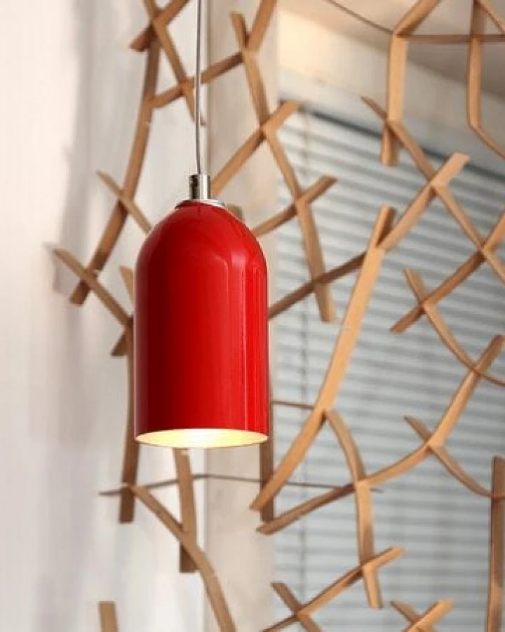 werkvoll by Lena Peter Upcycling Feuerlöscher Hängeleuchte FIRELIGHT rot