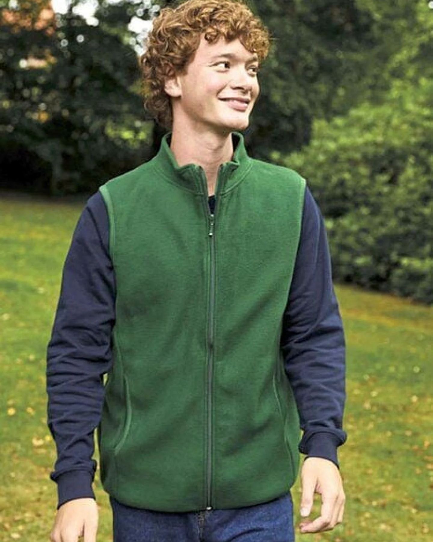 Neutral® Herren Unisex Fleece Weste Gilet Bodywarmer von Neutral RPet Recyceltes Polyester Übergrösse bis 5XL – Ansicht 2