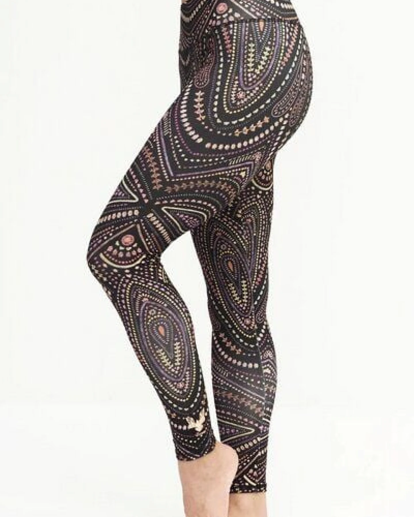 Kismet Yogastyle GANGA LEGGINGS 7/8 MANDALAY EARTH – Ansicht 2
