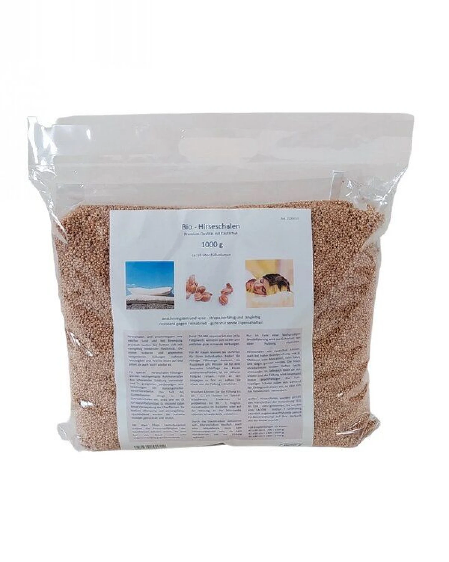 Speltex Bio - Hirseschalen Premium-Qualität ohne Kautschuk 1 kg – Ansicht 2