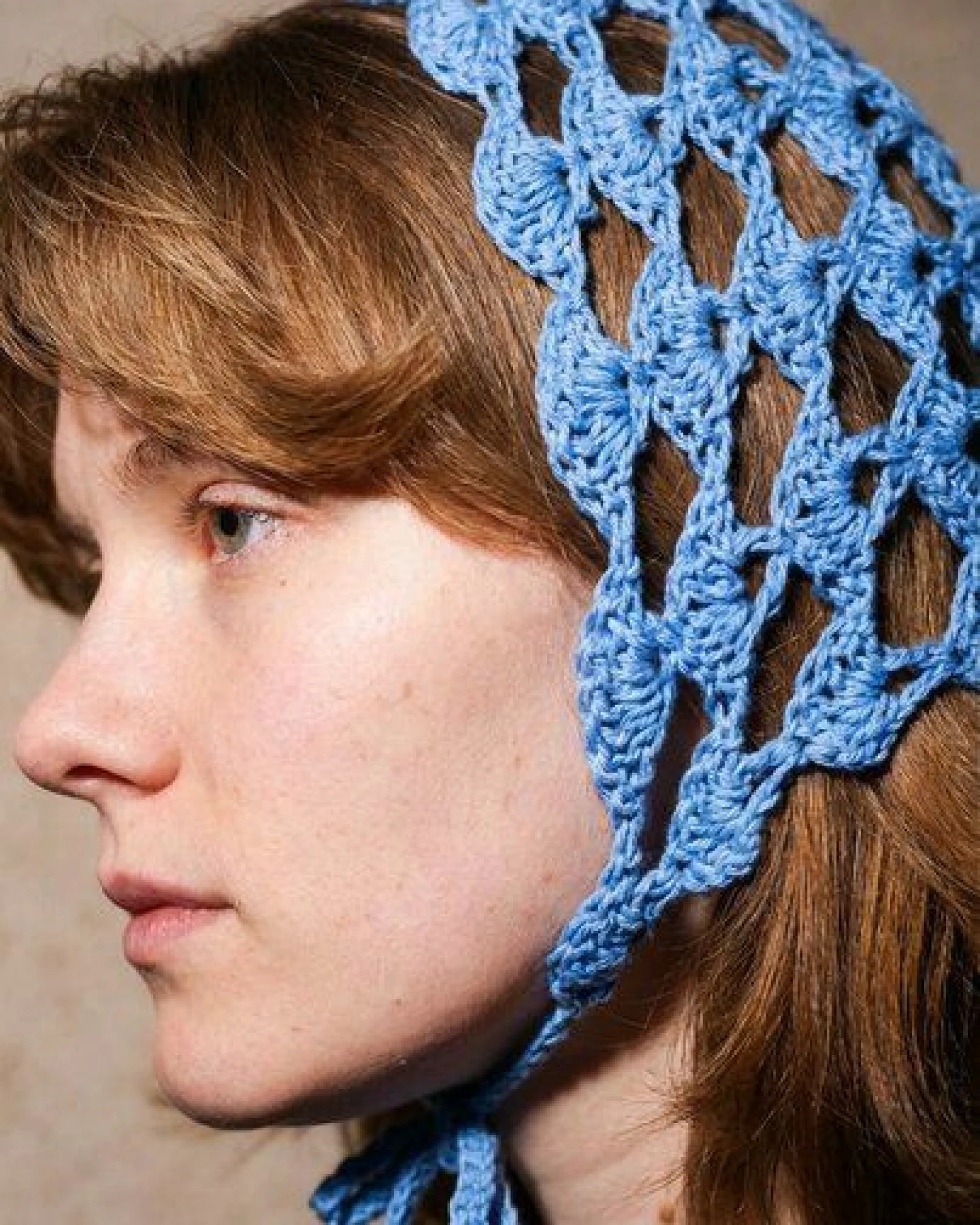KnitToChange Handgehäkelter Crochet Bonnet aus Baumwolle – Ansicht 3