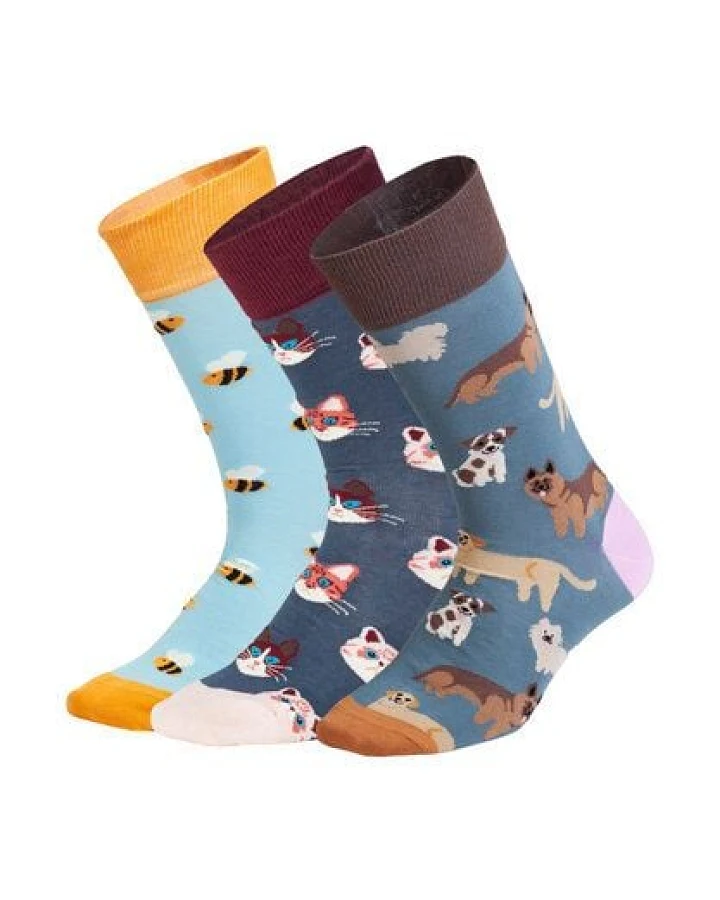 DillySocks Socken „Cute Animal Crew (3er Box)“