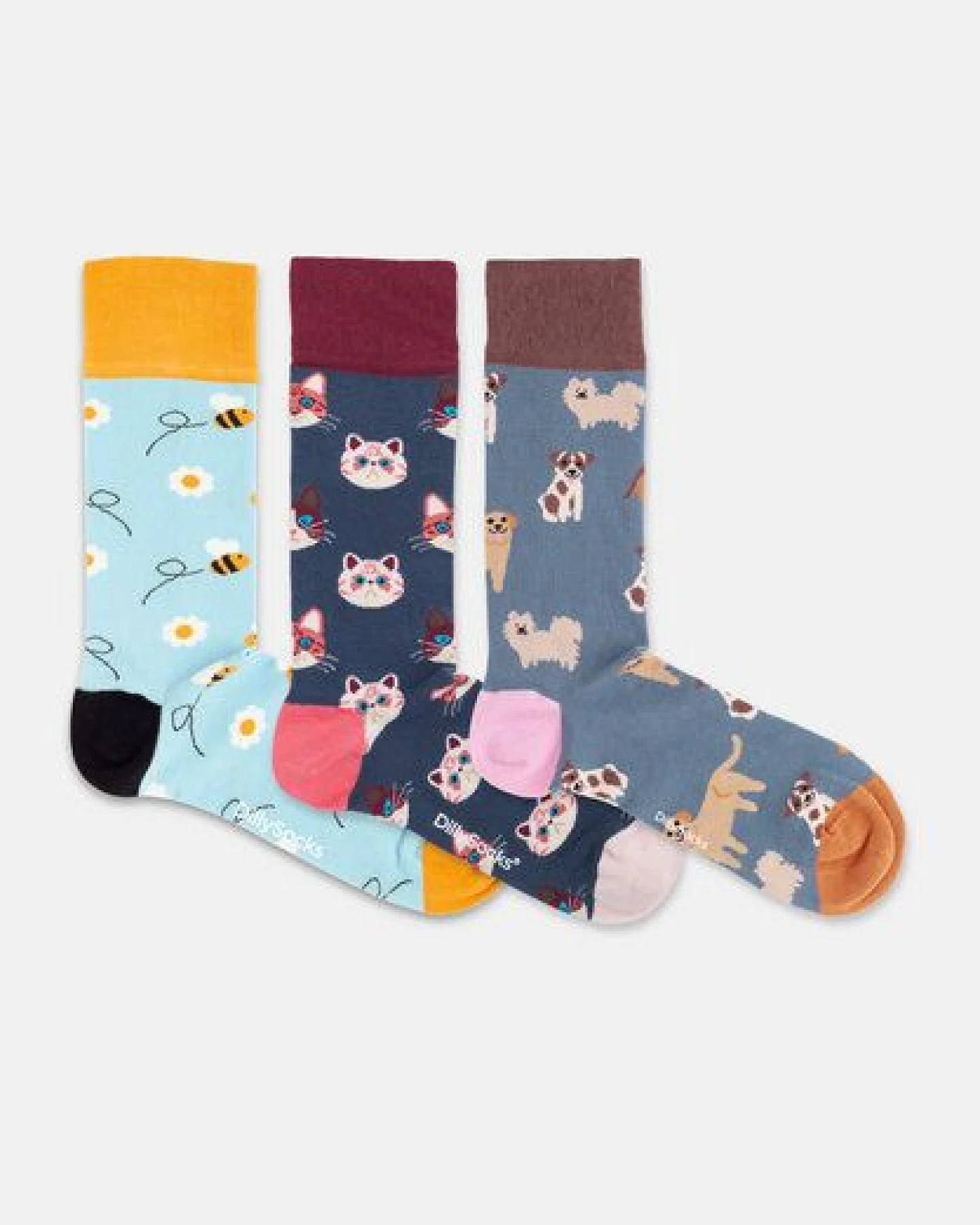 DillySocks Socken „Cute Animal Crew (3er Box)“ – Ansicht 4