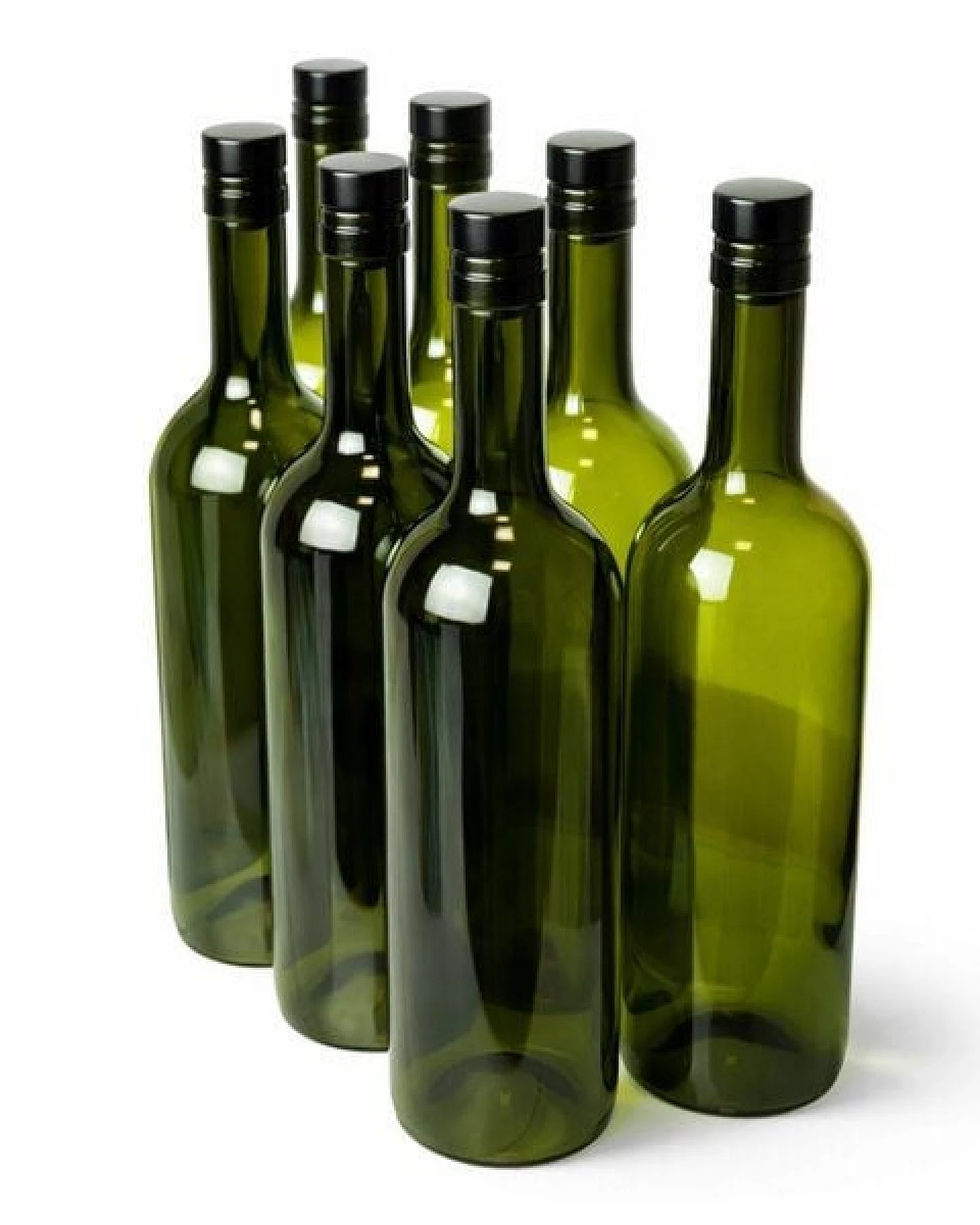 mikken 6er Set Ölflasche 750ml Weinflasche Glasflasche mit Korken – Ansicht 4