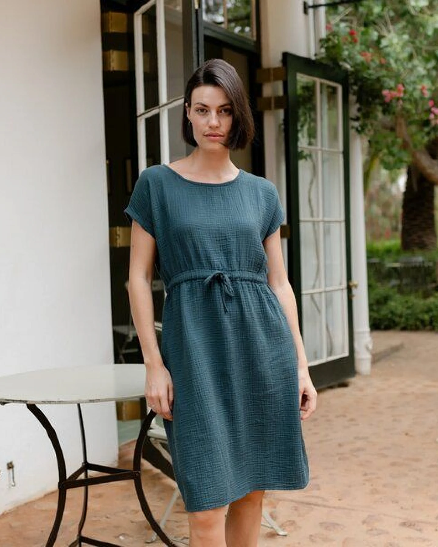 NORDLICHT Musselin Kleid Eleni aus 100% Bio-Baumwolle – Ansicht 3