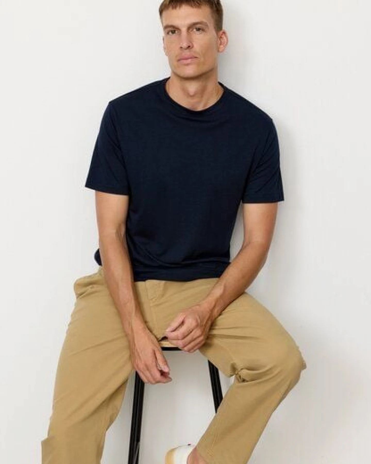 Herren Chino mit Bundfalte aus Bio-Baumwoll Mix - OAK - recolution – Ansicht 4