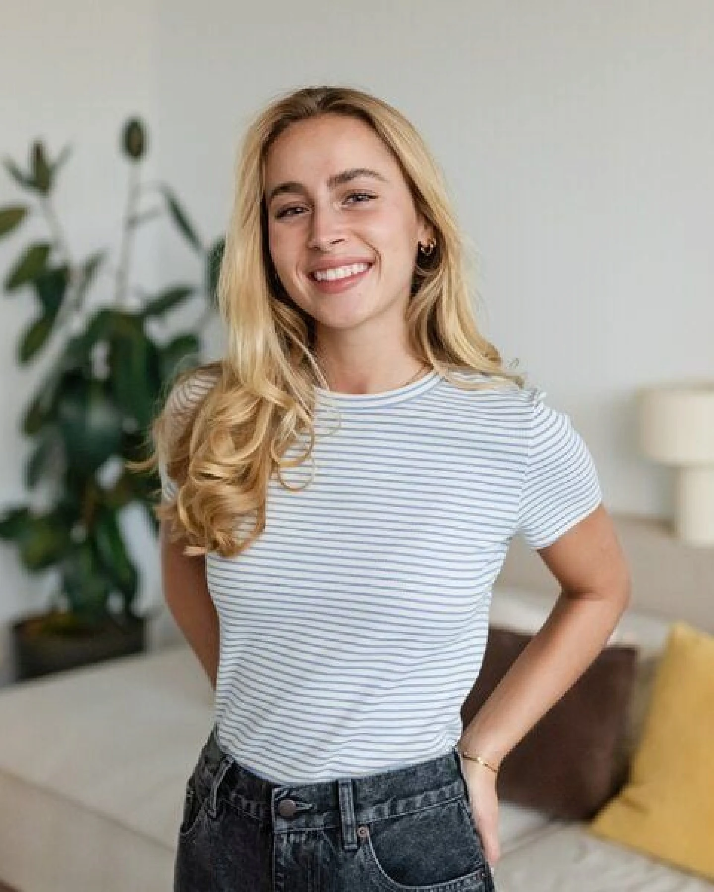 NORDLICHT Gestreiftes Ripp T-Shirt Elvie – Ansicht 4