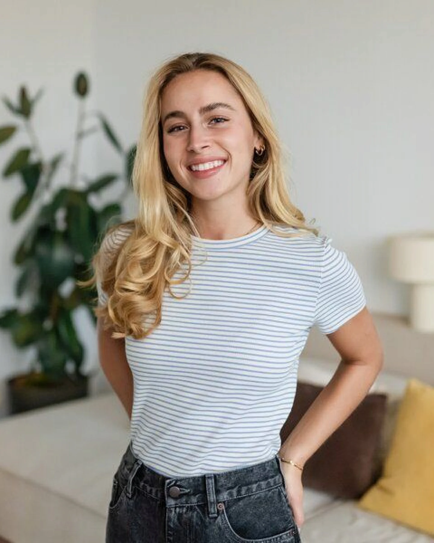 NORDLICHT Gestreiftes Ripp T-Shirt Elvie – Ansicht 4