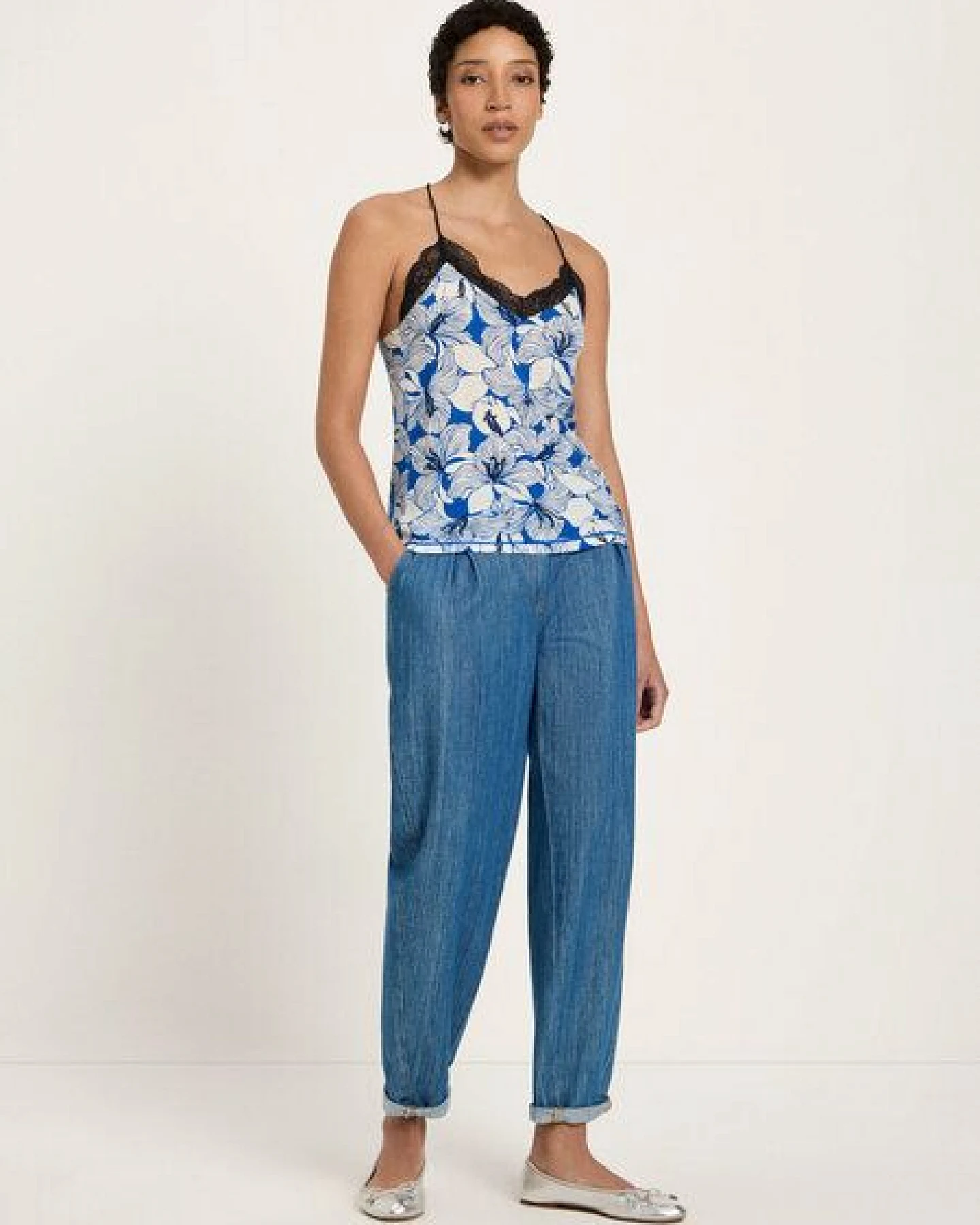 LANIUS Spitzentop aus TENCEL – Ansicht 3