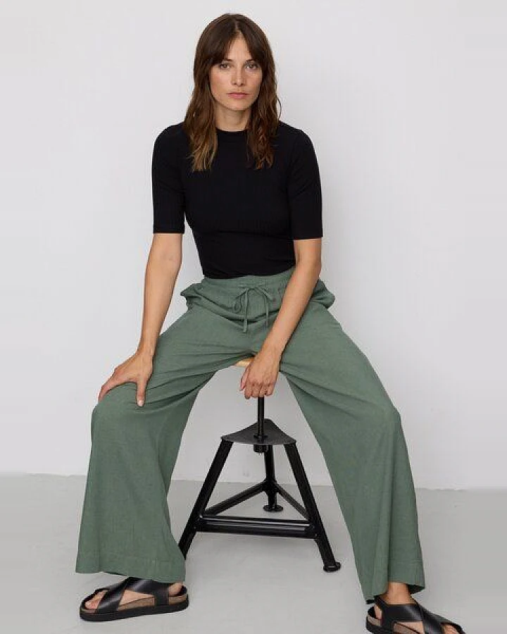 Damen Hose aus Leinen und LENZING ECOVERO Viskose Mix - ALISMA - recolution