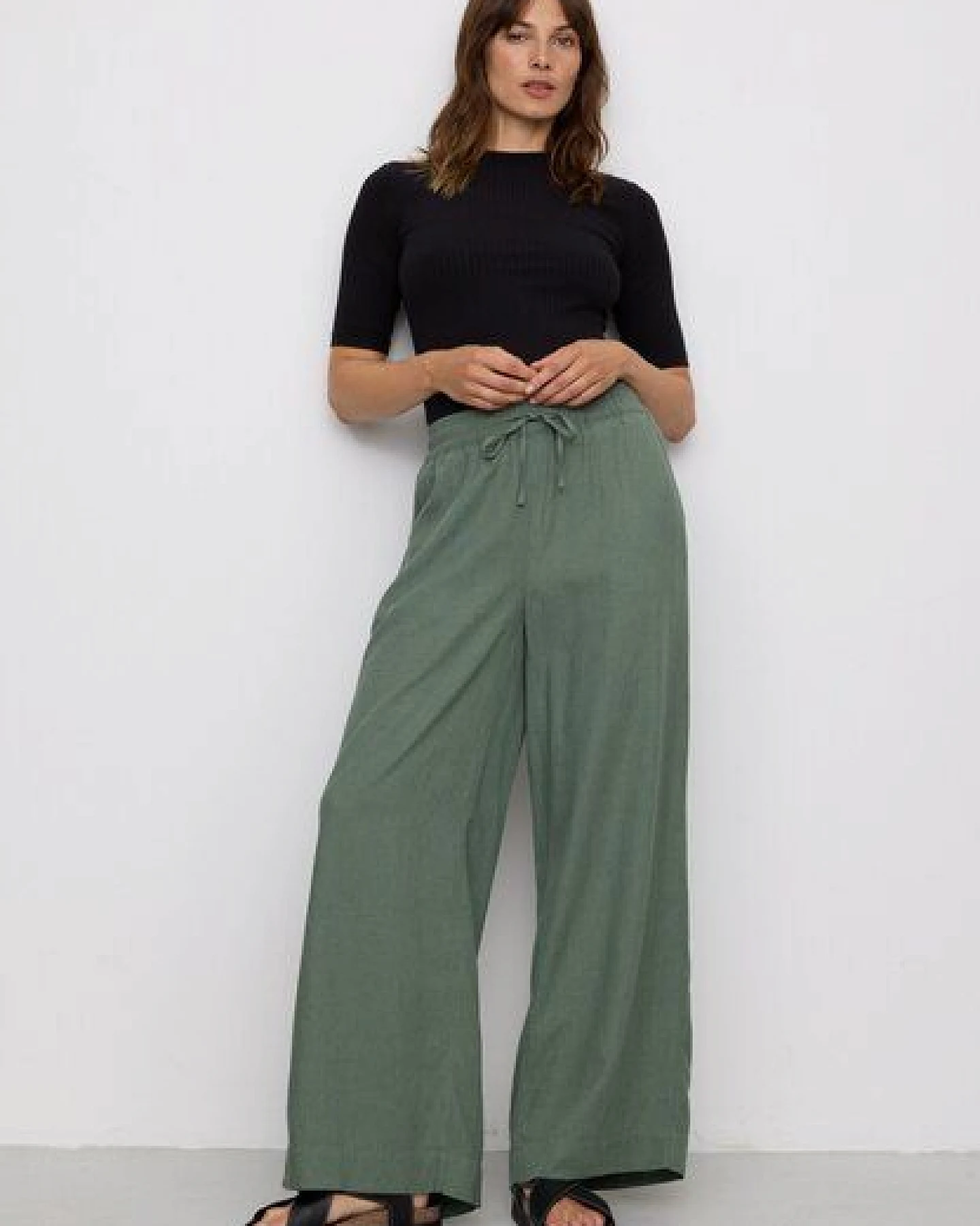 Damen Hose aus Leinen und LENZING ECOVERO Viskose Mix - ALISMA - recolution – Ansicht 4