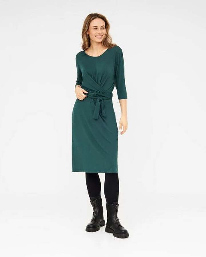 WiDDA berlin Jerseykleid SLINGA in Petrol aus Bio Baumwolle