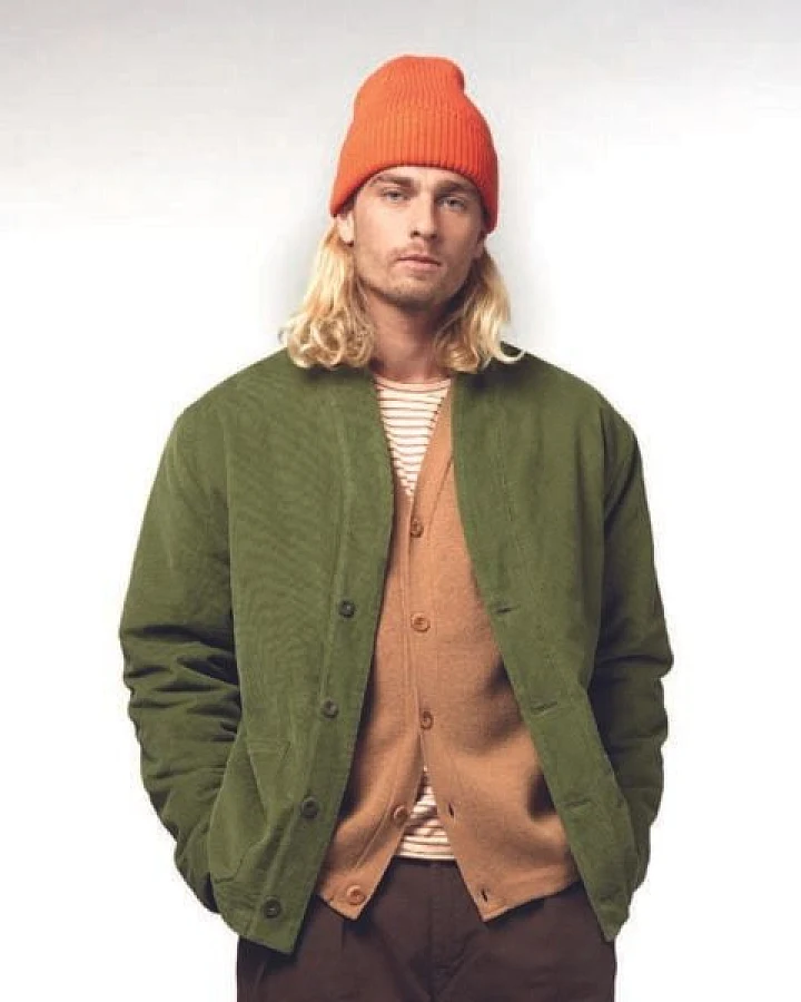 BASK IN THE SUN AKARI Jacket - wattiert - Biobaumwolle - Olive