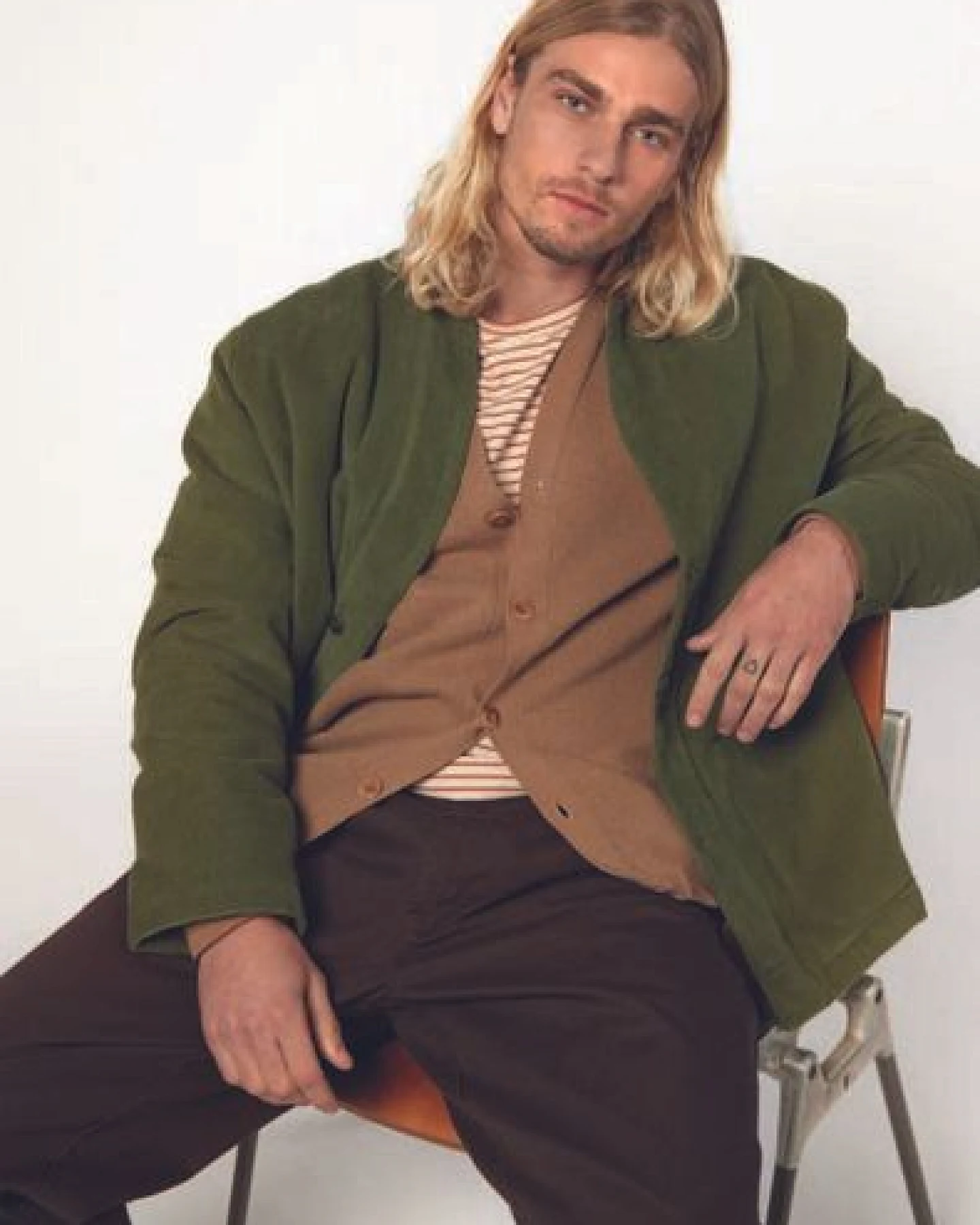 BASK IN THE SUN AKARI Jacket - wattiert - Biobaumwolle - Olive – Ansicht 3