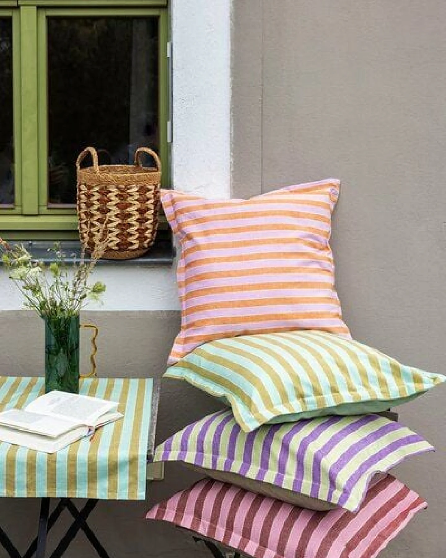 TRANQUILLO Kissenbezug VIVID LINES GOTS (KUS859, KUS860, KUS861, KUS862) – Ansicht 2