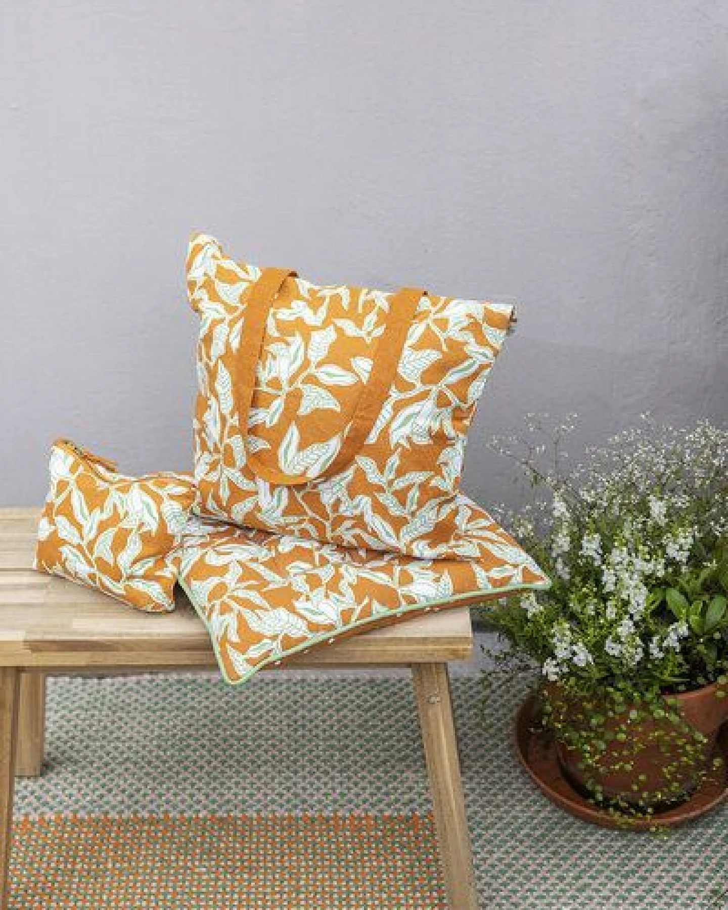 TRANQUILLO Tragetaschen 45x40 cm aus Biobaumwolle (BAG317, BAG318, BAG319, BAG320) – Ansicht 3