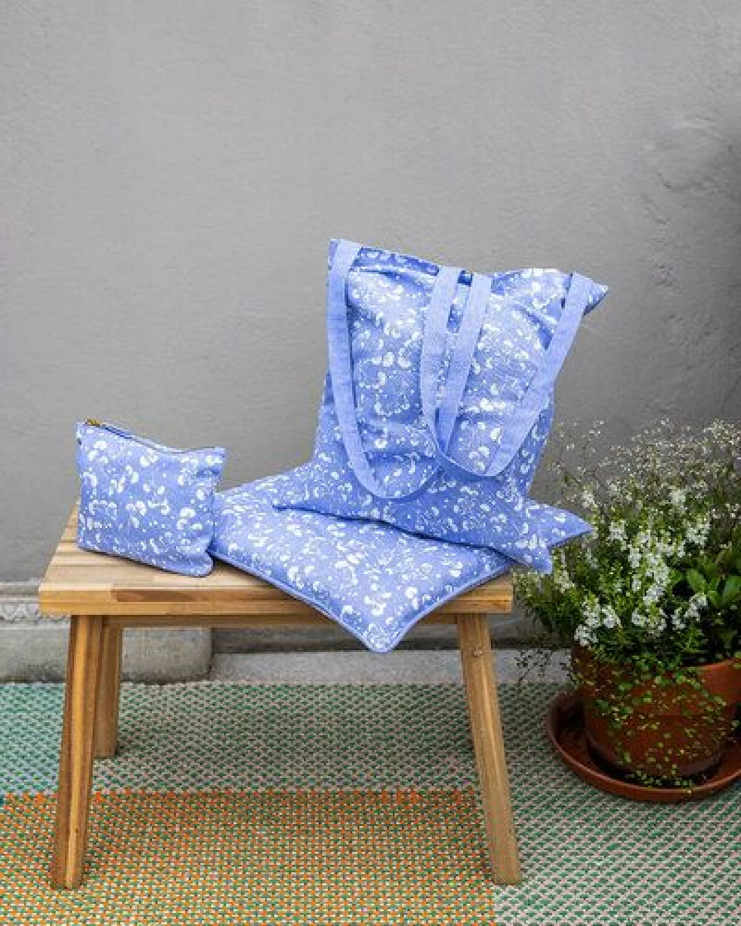 TRANQUILLO Tragetaschen 45x40 cm aus Biobaumwolle (BAG317, BAG318, BAG319, BAG320) – Ansicht 2