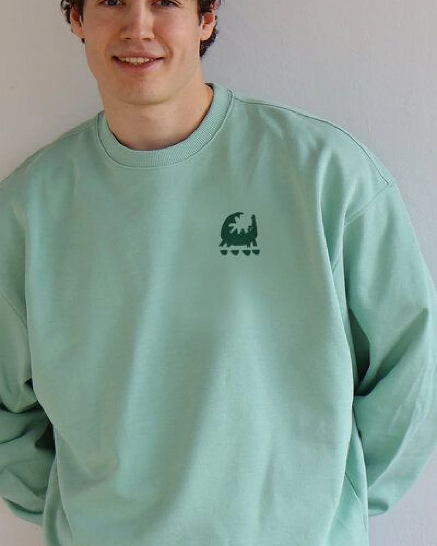 Kultgut ProPlanet - Artdesign - Biofair Sweatpullover / an ordinary crocodile – Ansicht 3