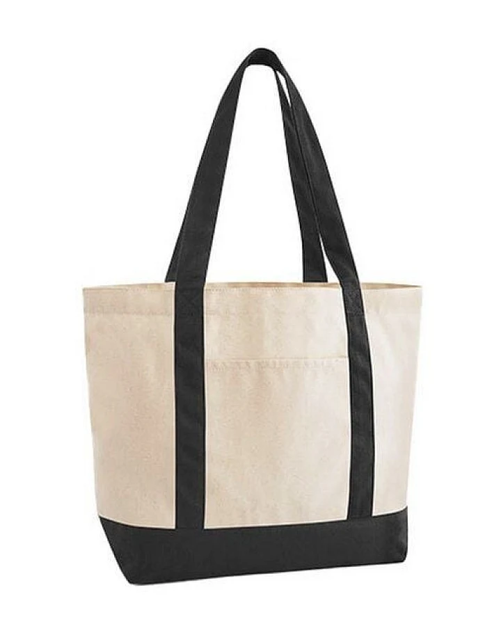 Westford Mill EarthAware Organic Shopper Strandtasche Einkaufstasche Varsity