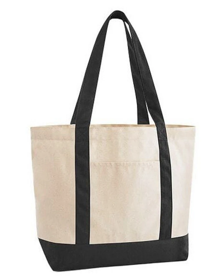 Westford Mill EarthAware Organic Shopper Strandtasche Einkaufstasche Varsity
