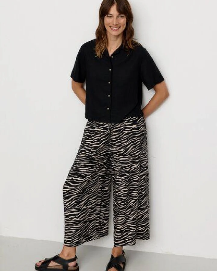 Damen Hose aus LENZING ECOVERO Viskose - SEQUOIA ZEBRA - recolution