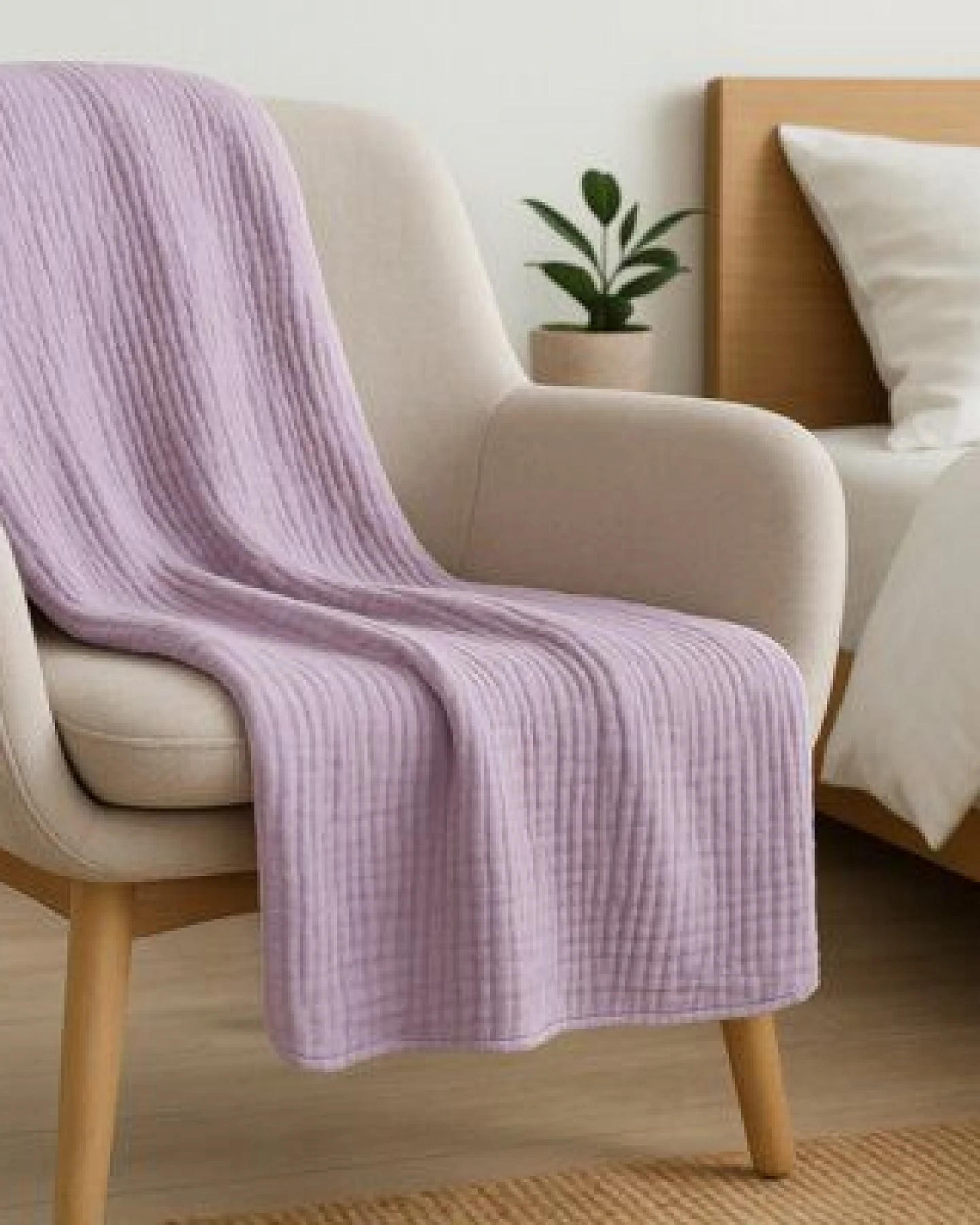 Sandiik Musselin Plaid Soft Curve 120x180cm – Ansicht 4
