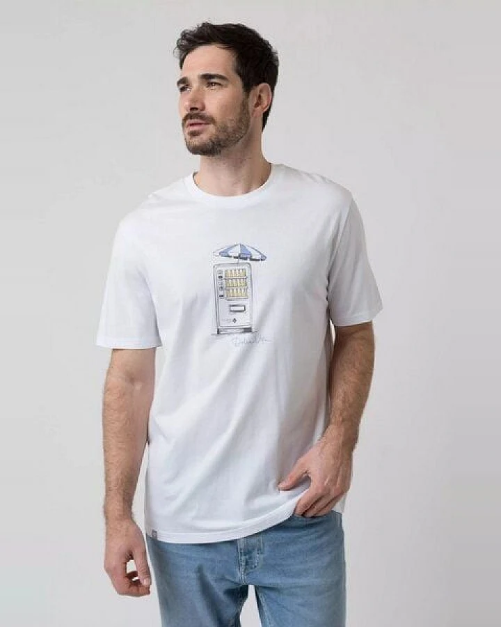 Bavarian Caps Herren T-Shirt Bierautomat - Weiß