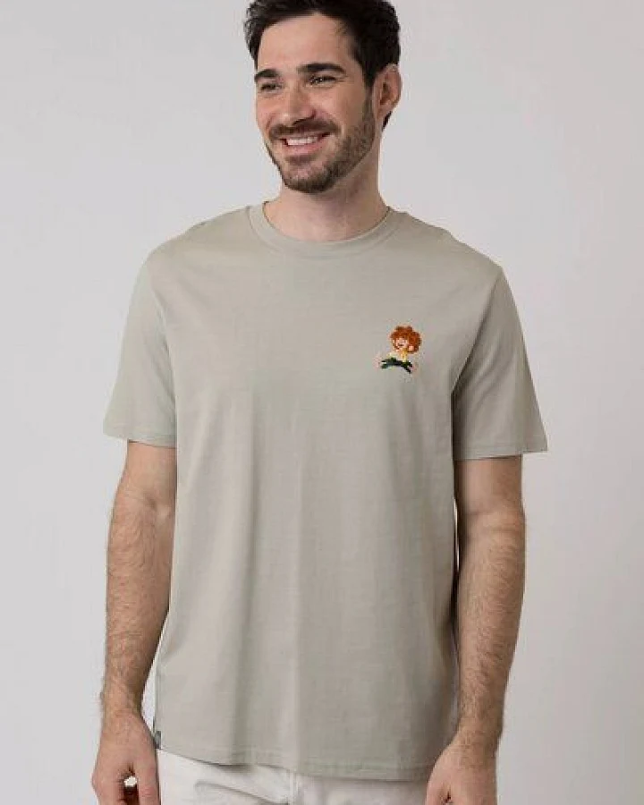 Bavarian Caps Herren T-Shirt Pumuckl lacht - Sand