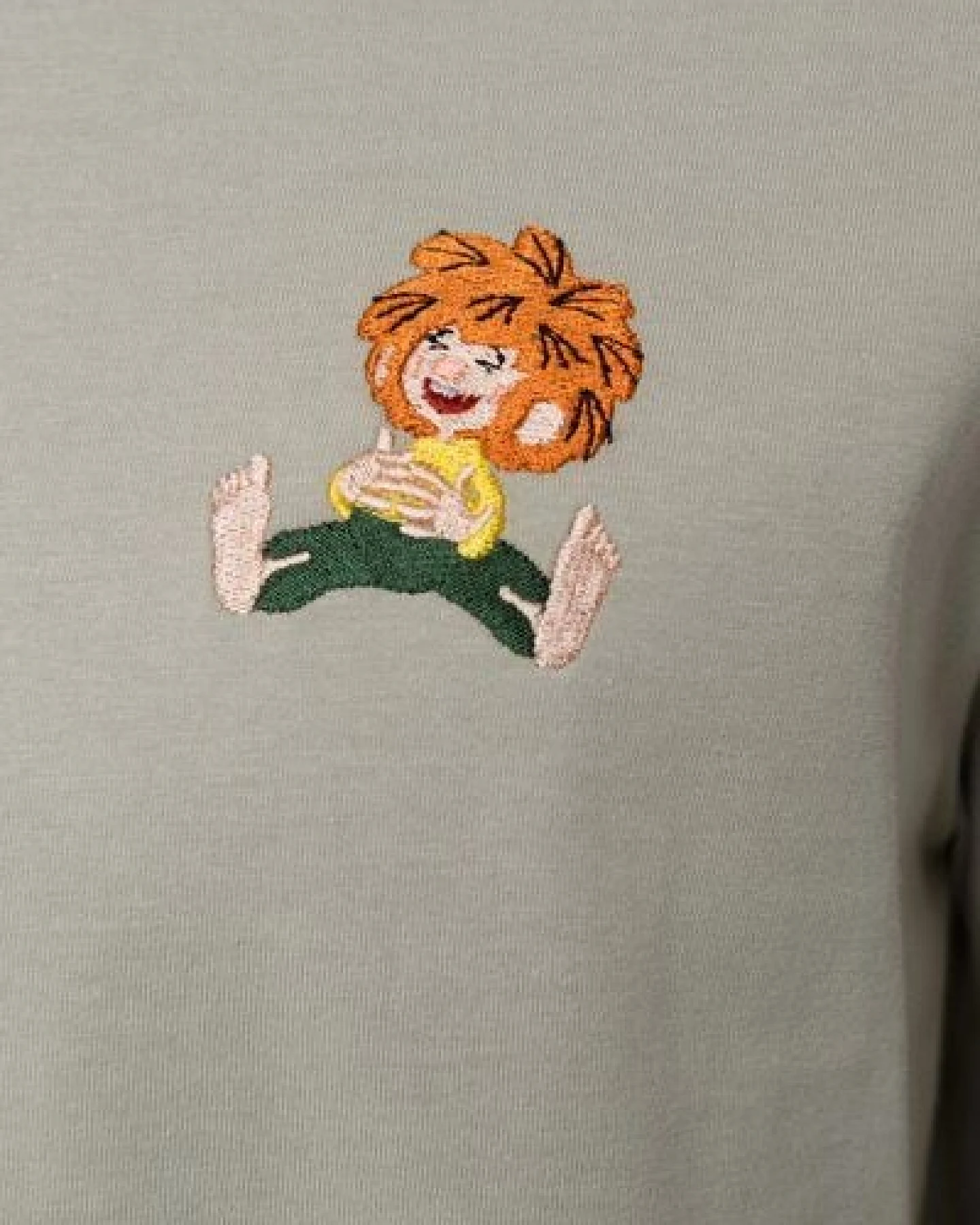 Bavarian Caps Herren T-Shirt Pumuckl lacht - Sand – Ansicht 2