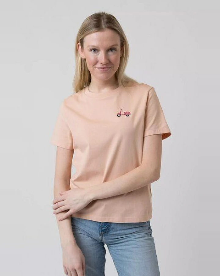 Bavarian Caps Damen T-Shirt aus Bio-Baumwolle "Roller" - Pfirsich