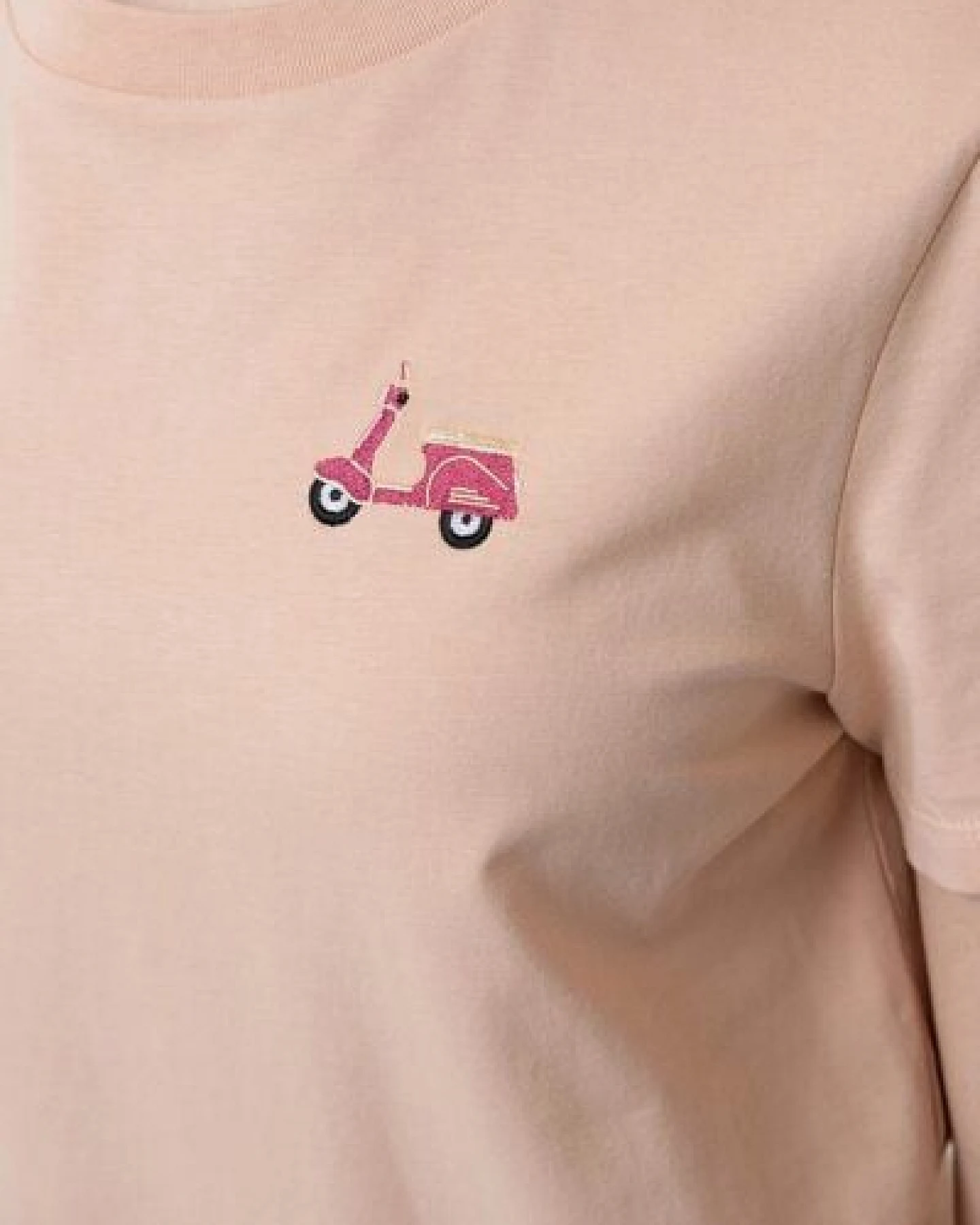 Bavarian Caps Damen T-Shirt aus Bio-Baumwolle "Roller" - Pfirsich – Ansicht 2