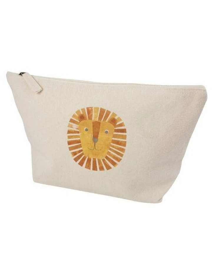 Meladi Accessoire-Taschen aus Biobaumwolle - Größe M Löwe