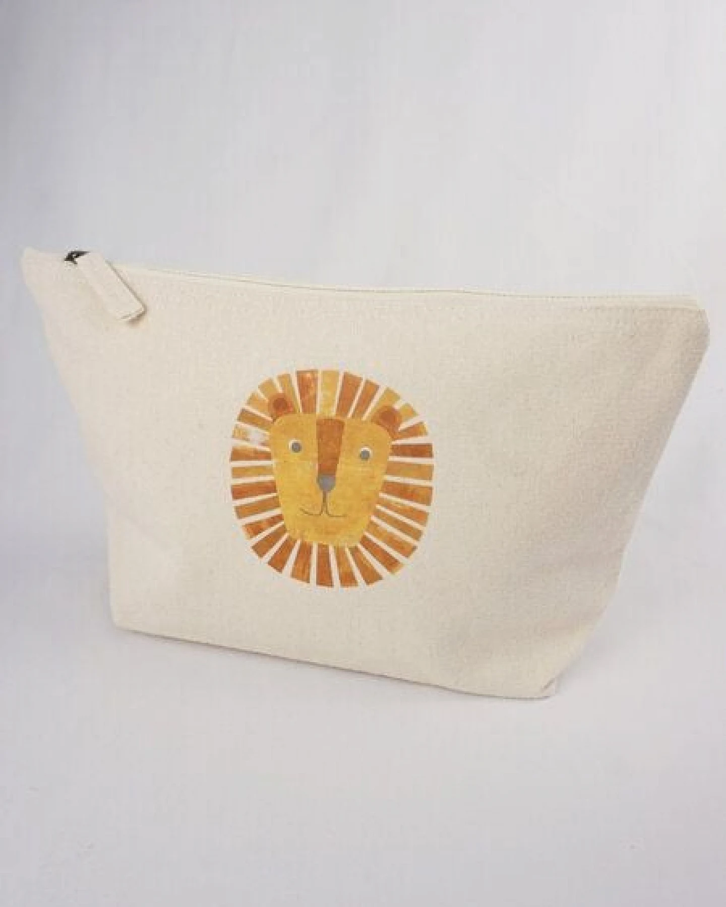 Meladi Accessoire-Taschen aus Biobaumwolle - Größe M Löwe – Ansicht 4