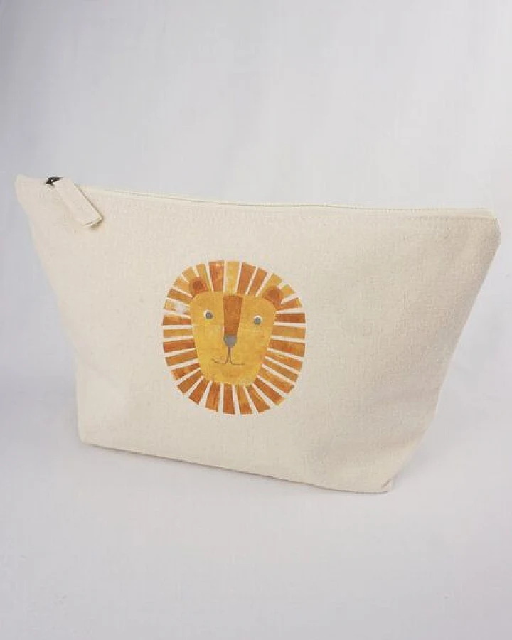 MELAdi Accessoire-Taschen aus Biobaumwolle - Größe M Löwe