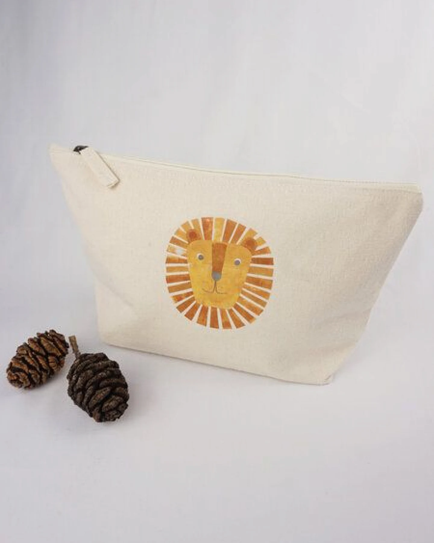 MELAdi Accessoire-Taschen aus Biobaumwolle - Größe M Löwe – Ansicht 2