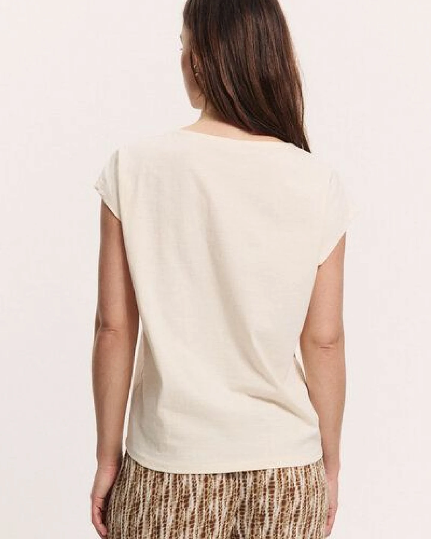 TRANQUILLO Kurzarm Slub Jersey Shirt Jessicaa (1010003) – Ansicht 2