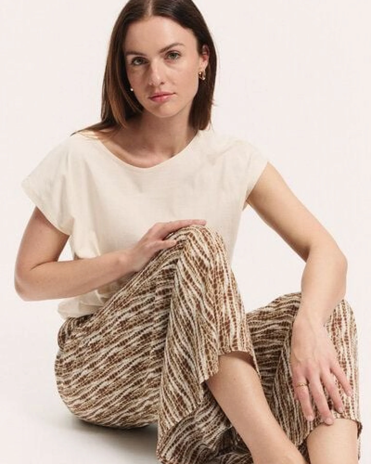 TRANQUILLO Kurzarm Slub Jersey Shirt Jessicaa (1010003) – Ansicht 4