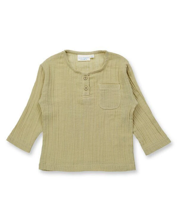 sense-organics Sense Organics Musselin Kinder Langarm Shirt Bio Baumwolle