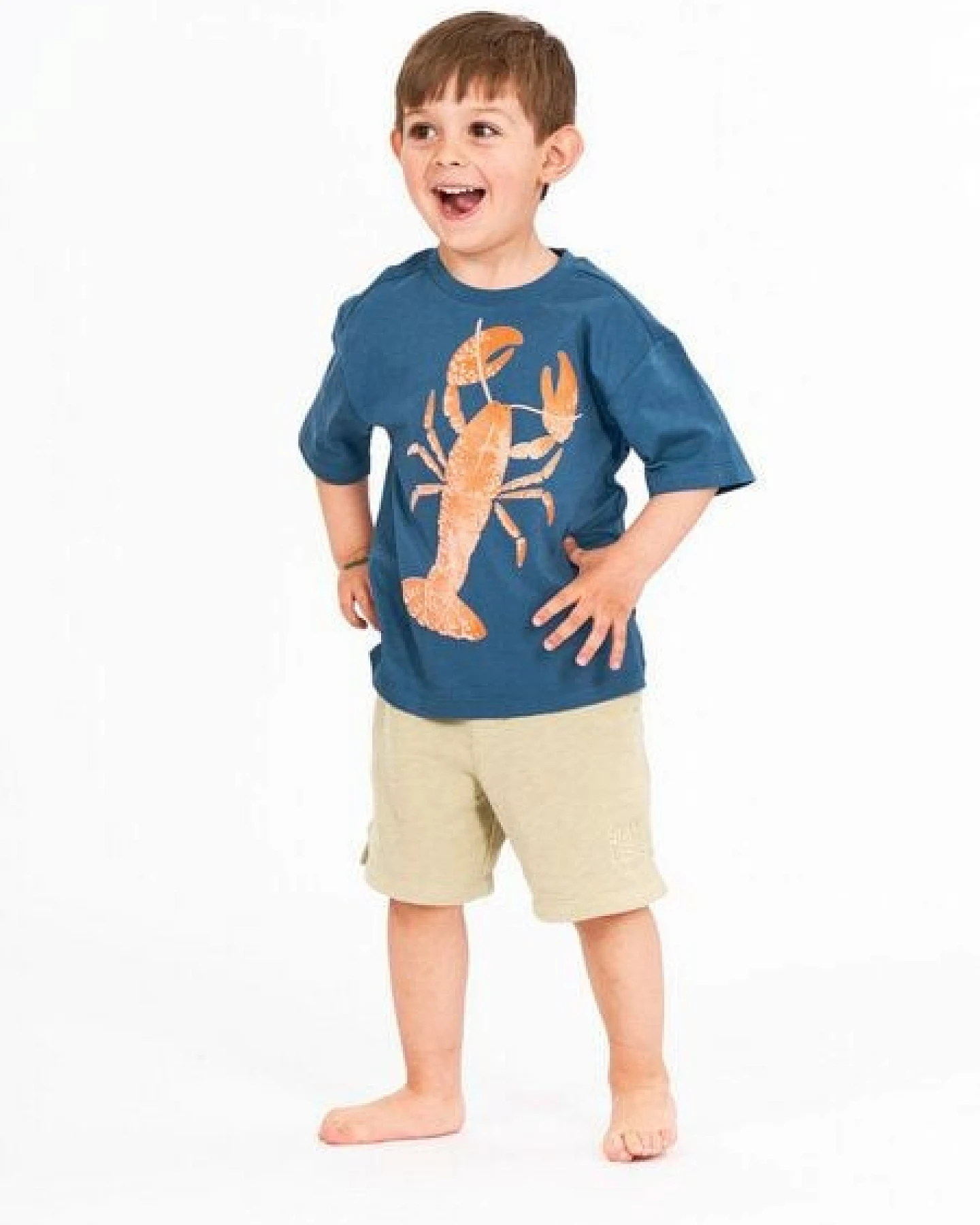 sense-organics Sense Organics Kinder T-Shirt Hummerdruck Bio Baumwolle – Ansicht 3