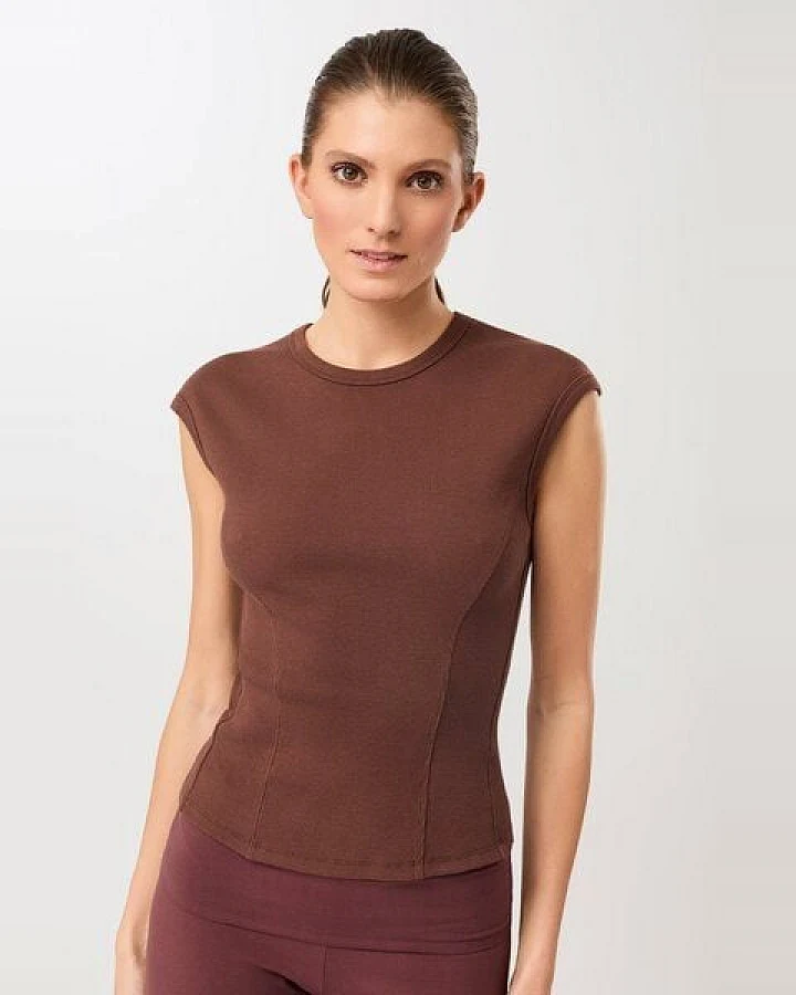 Mandala Ribbed Sport Top