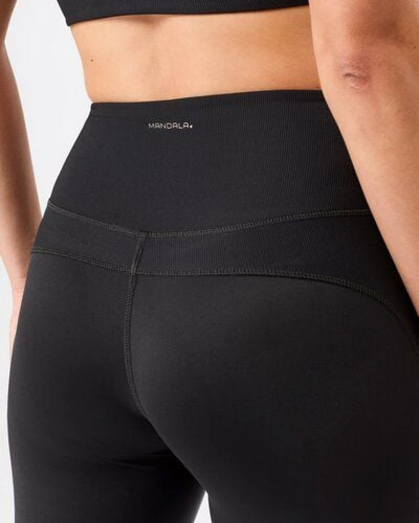 Mandala Rib Mix Legging - All Black – Ansicht 4