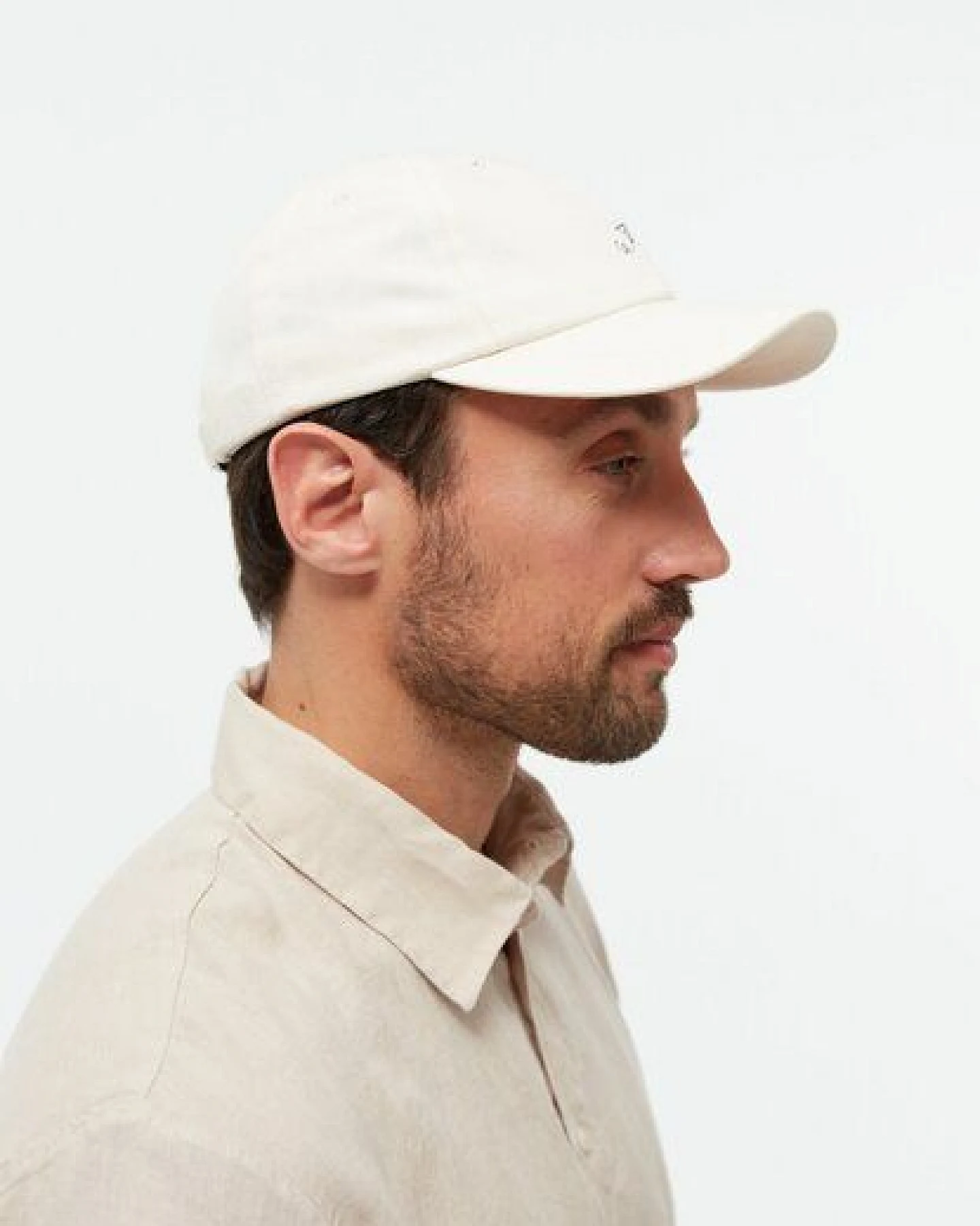 Givn Berlin Dad Cap GBTIM (PAPER PLANE) aus Bio-Baumwolle mit Stickerei - Off White – Ansicht 2
