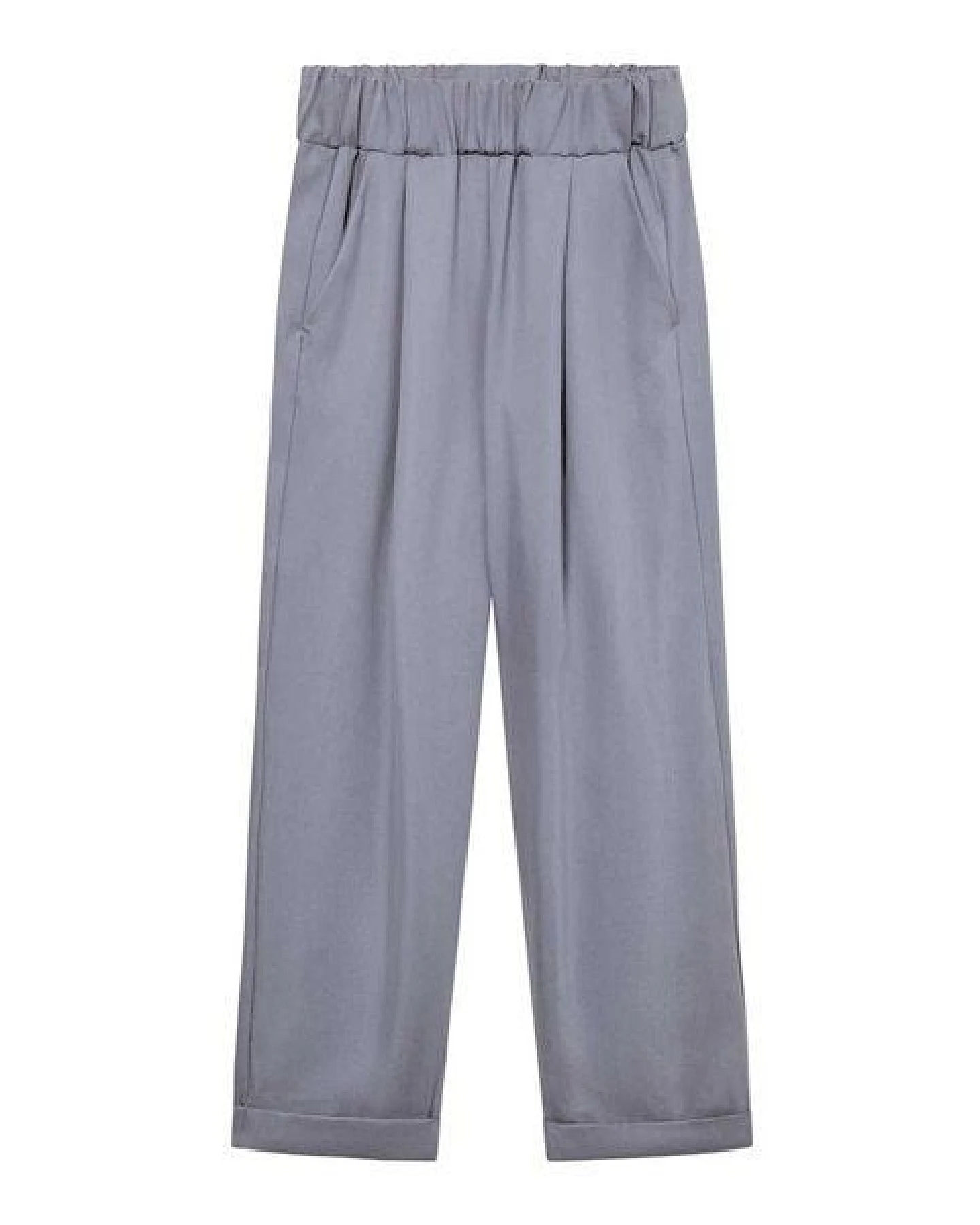 WiDDA berlin Bundfaltenhose JUPP grau aus TENCEL® und Leinen – Ansicht 3