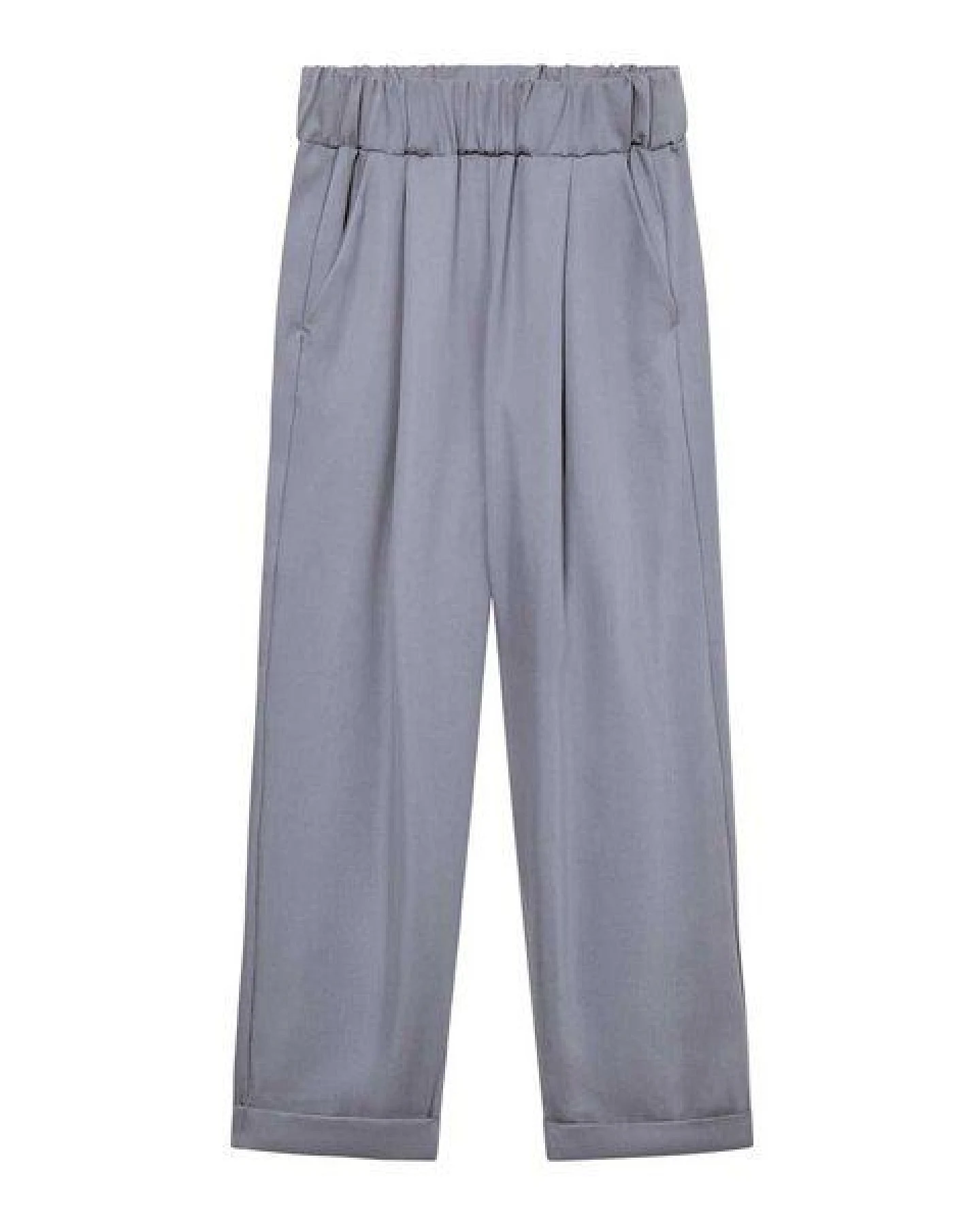 WiDDA berlin Bundfaltenhose JUPP grau aus TENCEL® und Leinen – Ansicht 3