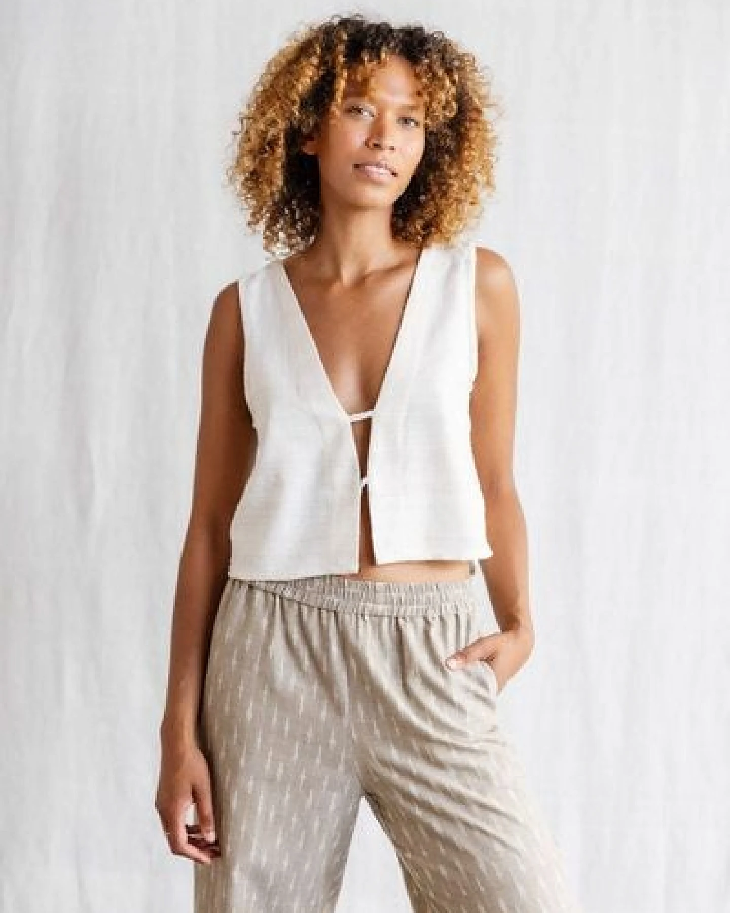 Jyoti - Fair Works Peace-Silk Top Kiran – Ansicht 4