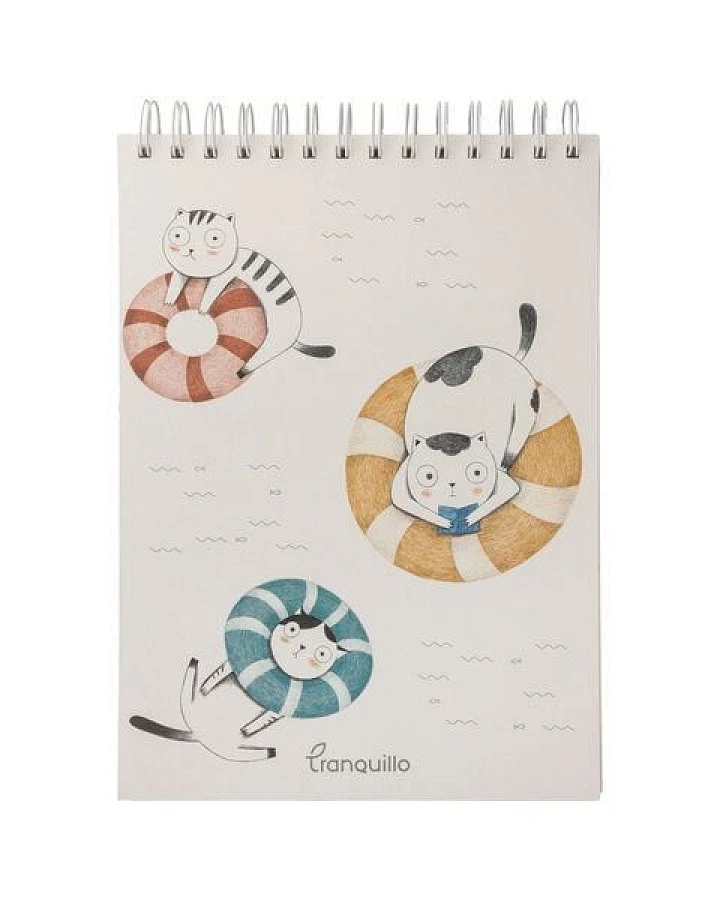 TRANQUILLO Zeichenblock SPLASHY CATS nachhaltig (NB267)