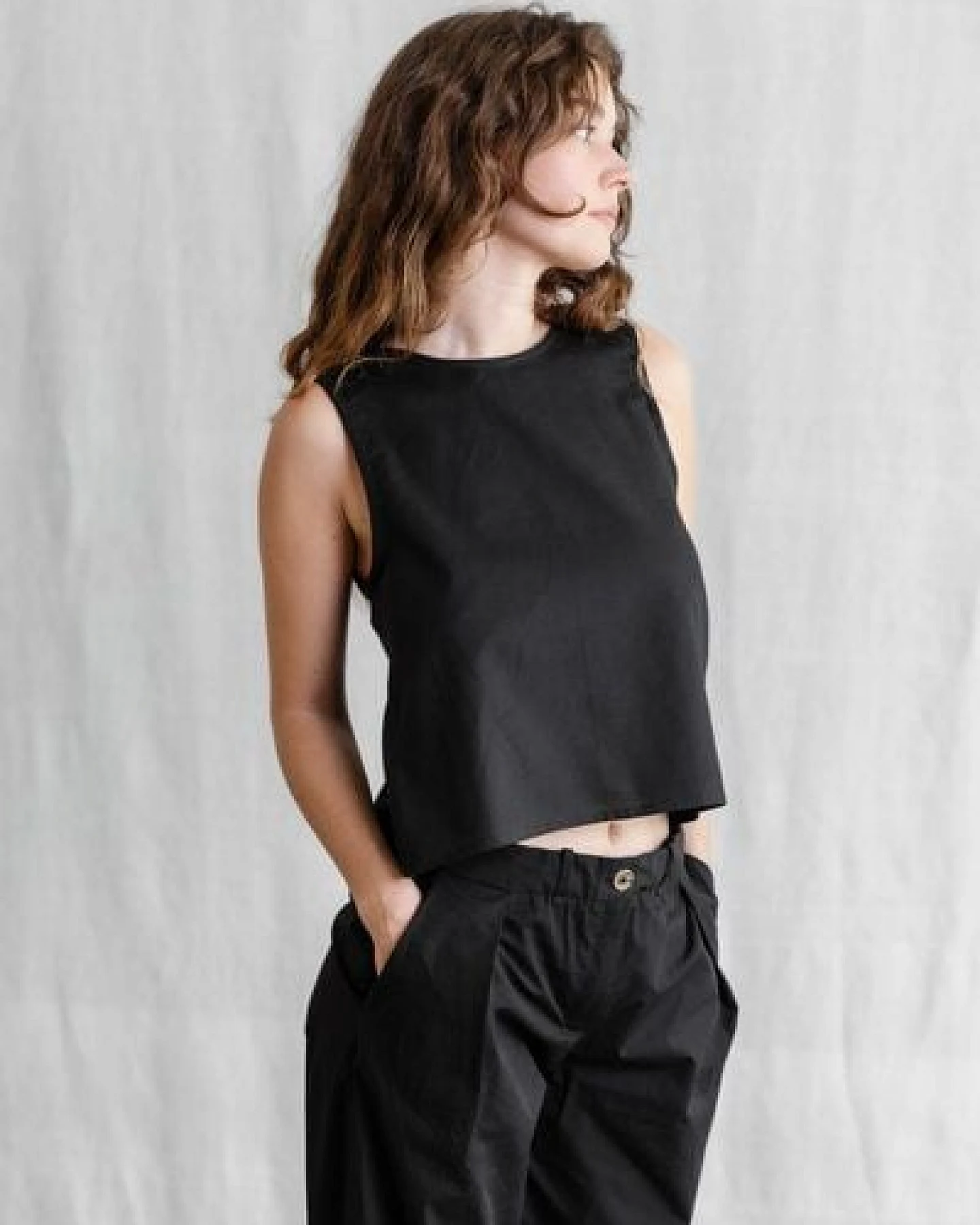 Jyoti - Fair Works Bio-Baumwoll Top Osra – Ansicht 2