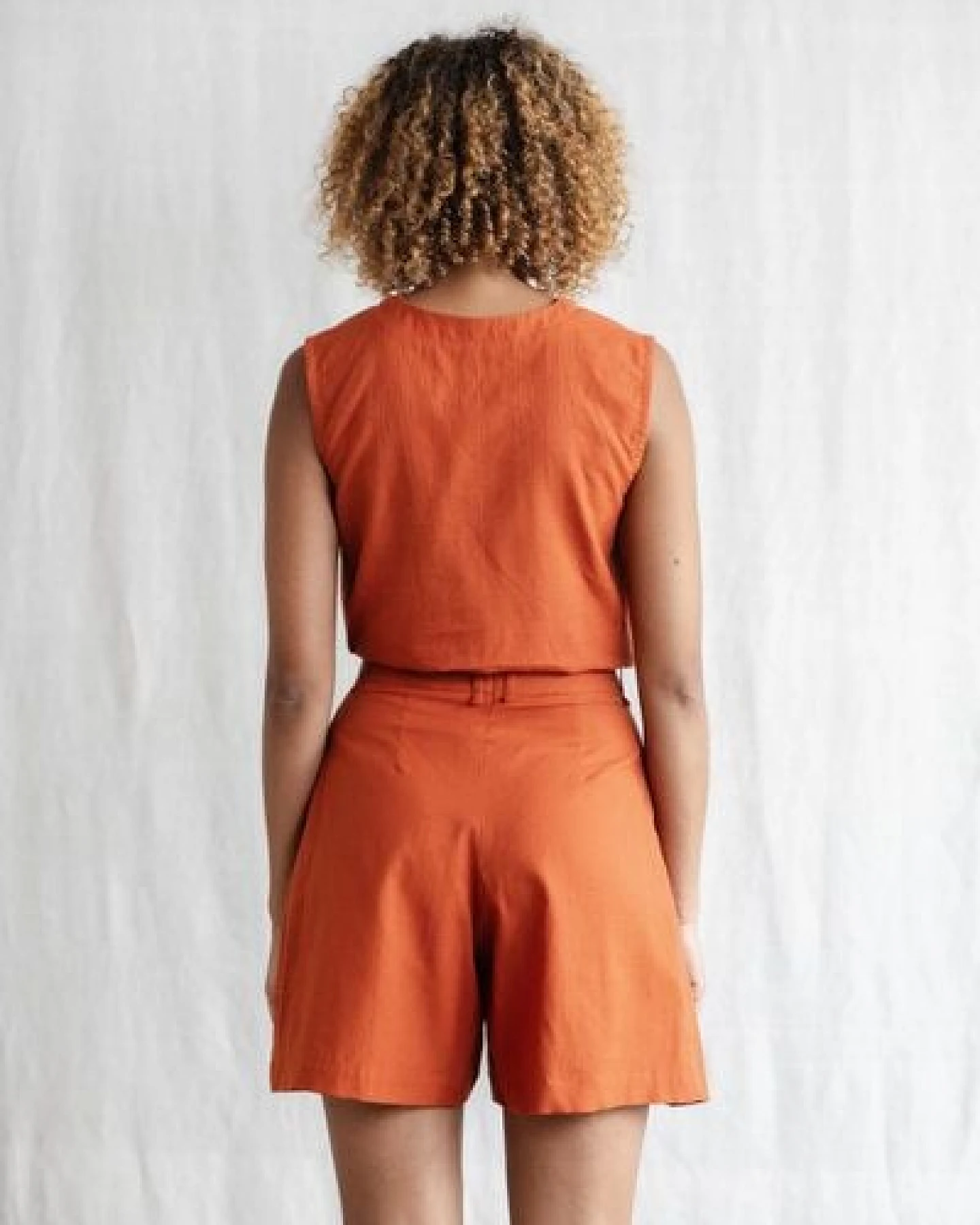 Jyoti - Fair Works Bio-Baumwoll Shorts Kamalia Terracotta – Ansicht 2